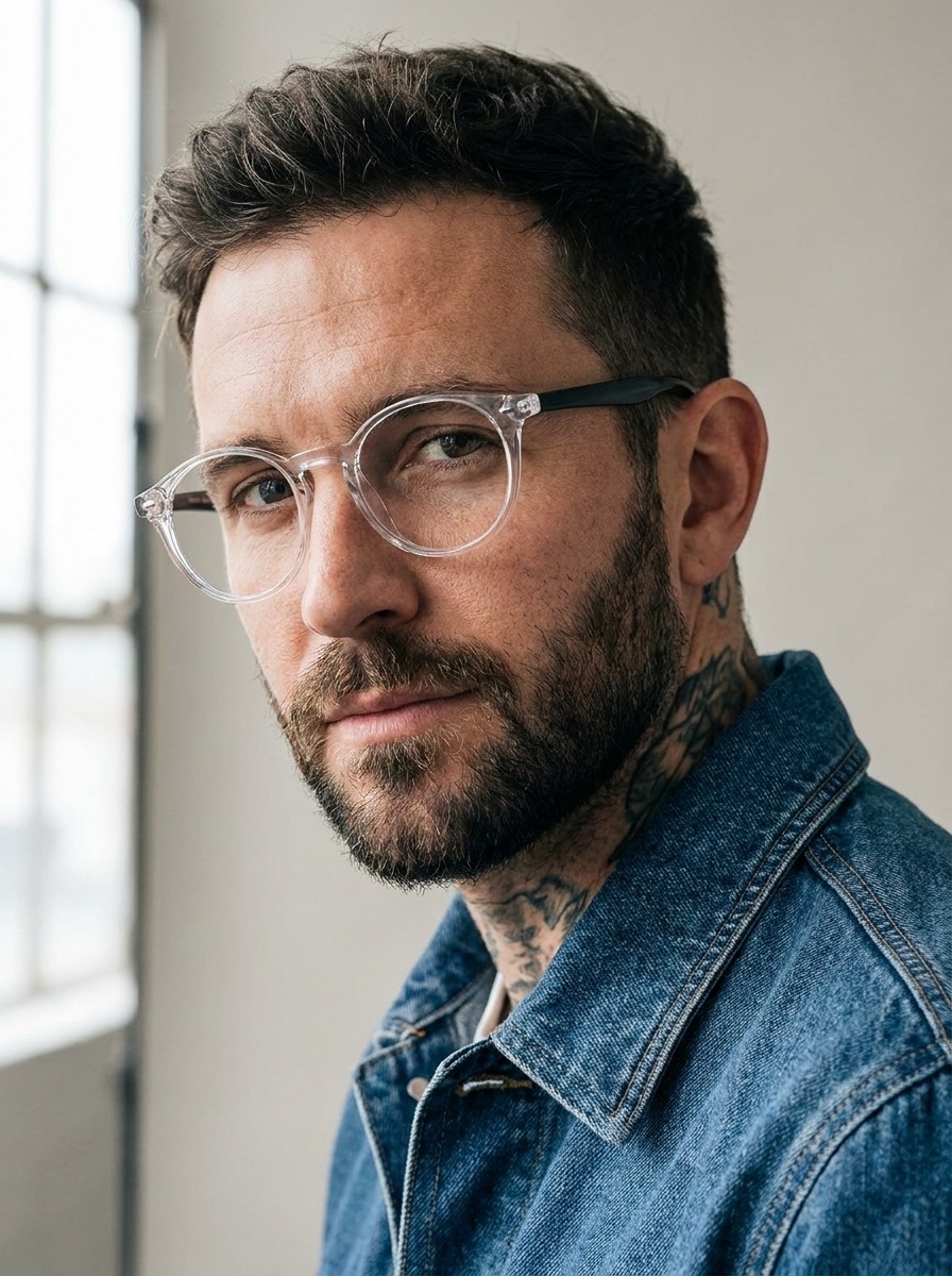 Model wearing Rio glasses