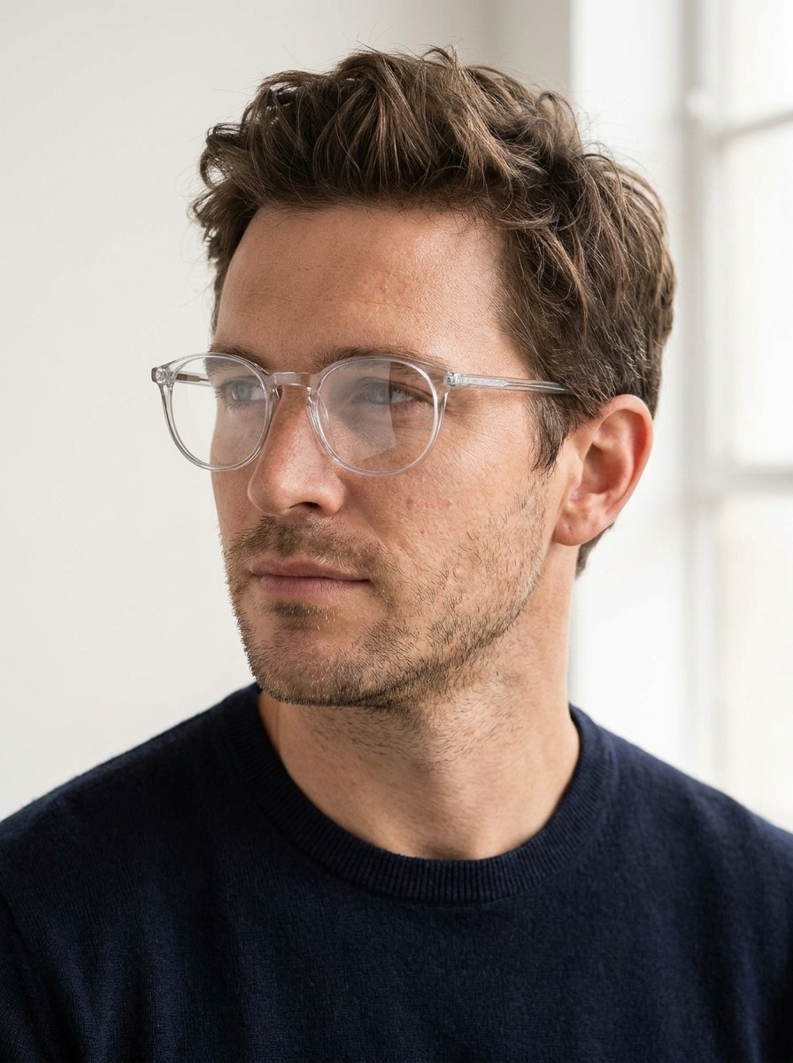 Man wearing Sid glasses