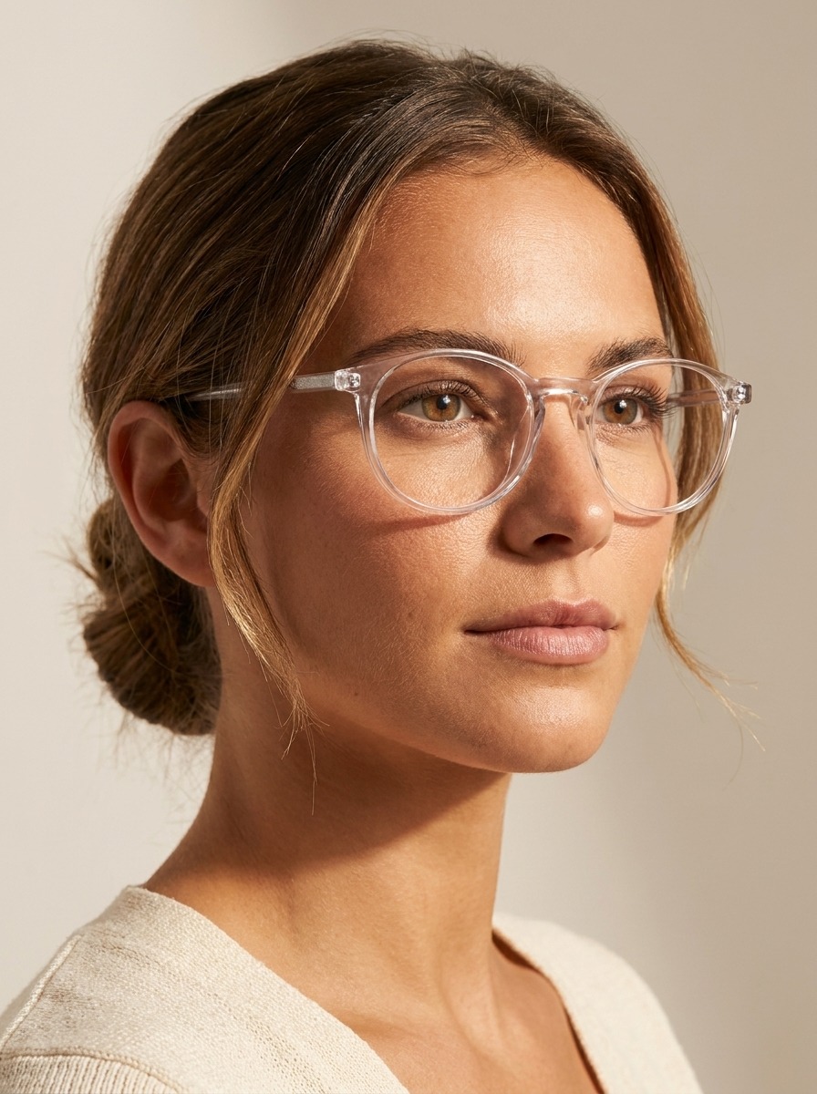 Woman wearing Sid glasses