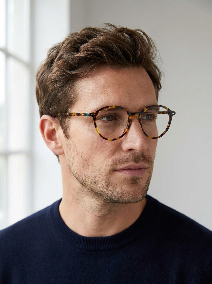 Model wearing Tallulah glasses