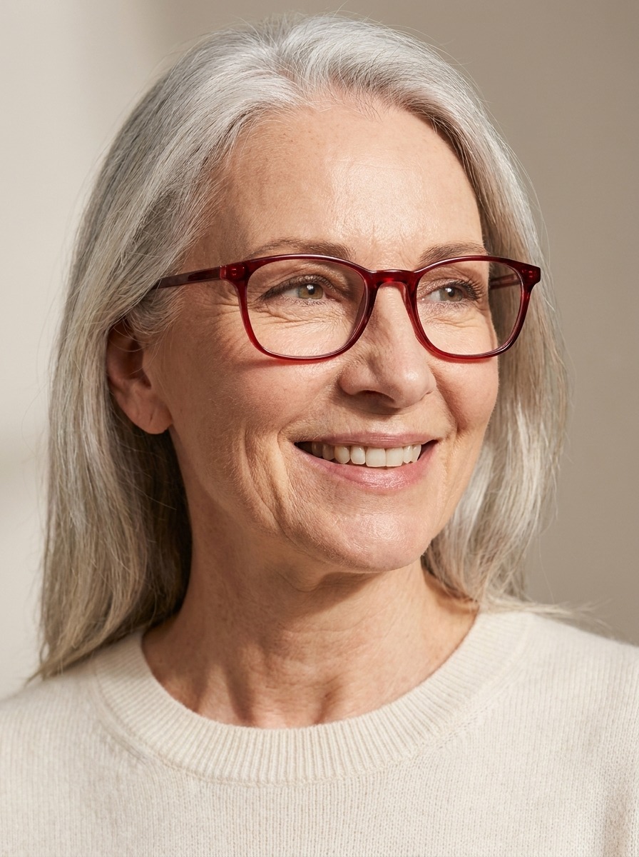 Model wearing Tiff glasses