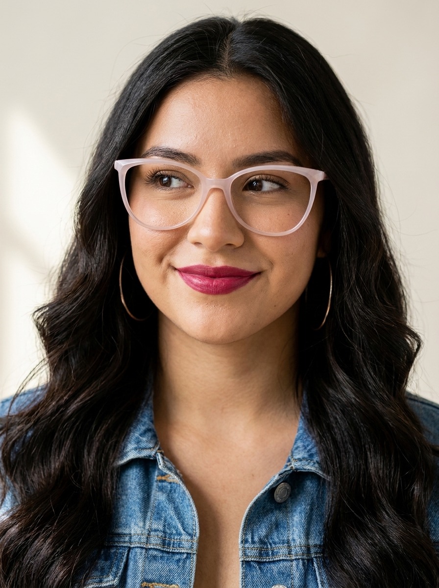 Model wearing Trixie glasses
