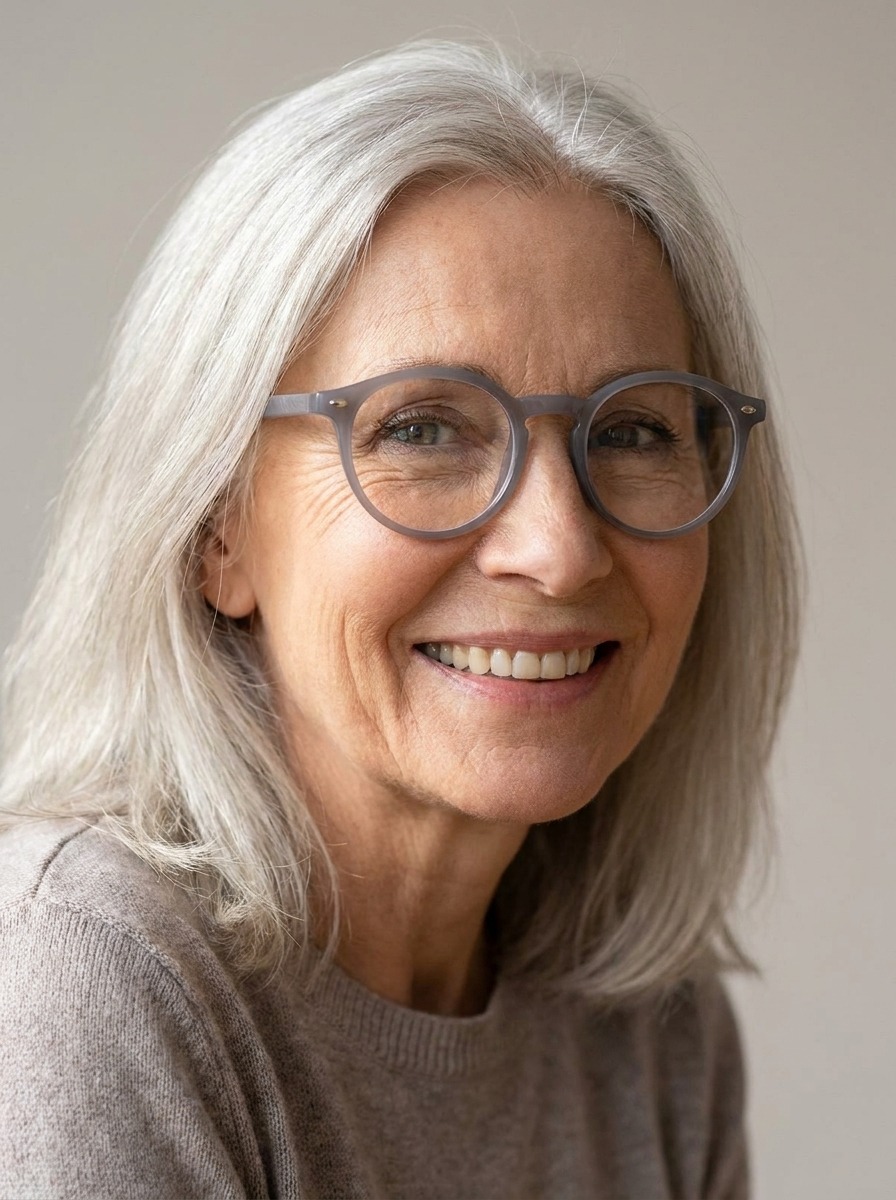 Model wearing Winnie glasses