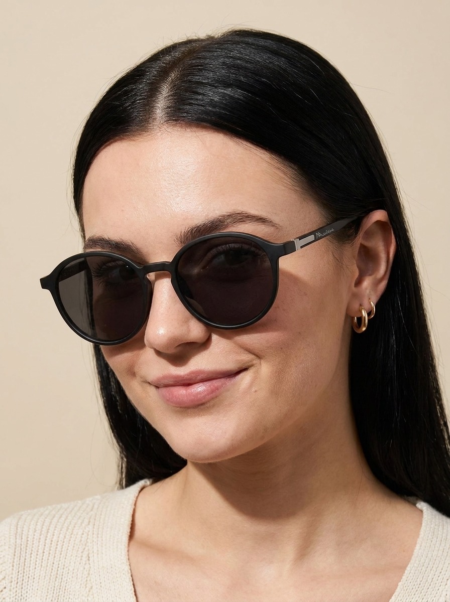 Model wearing Boden glasses