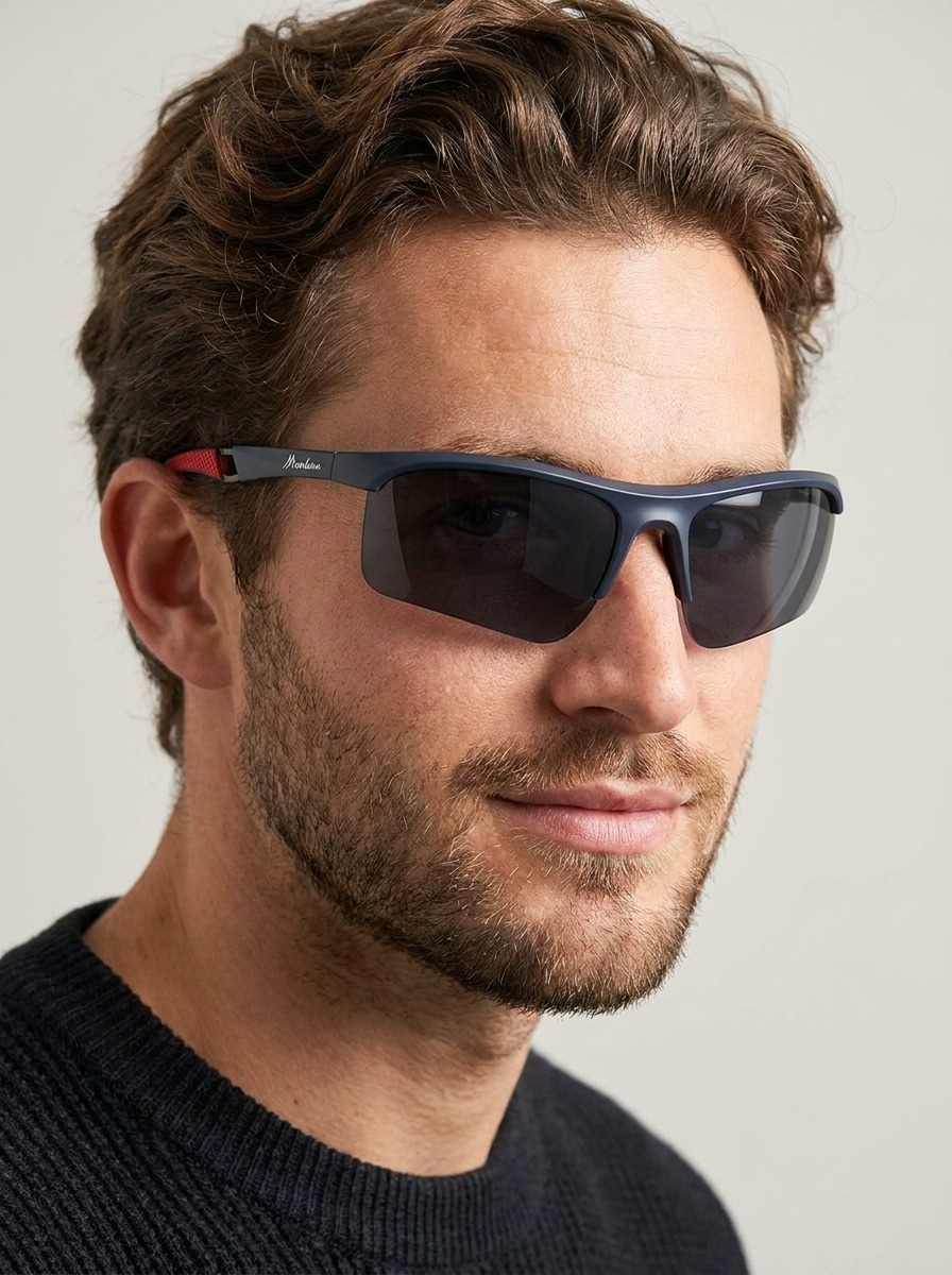 Model wearing Salvatore glasses
