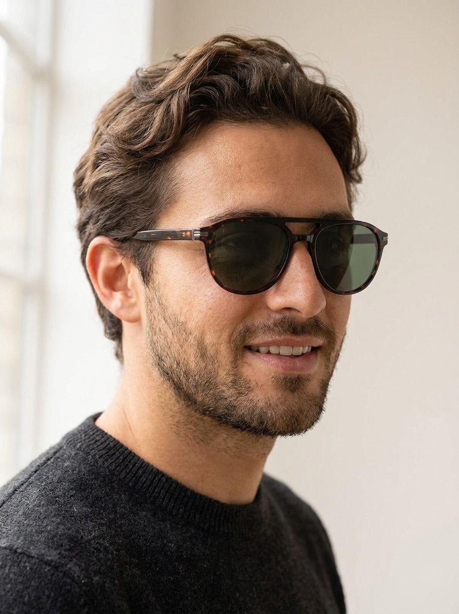Man wearing Vesper-sun glasses