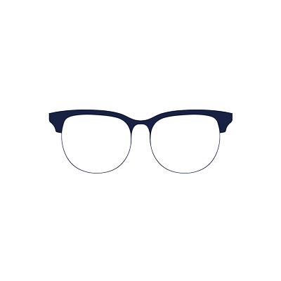 Semi-Rimmed glasses