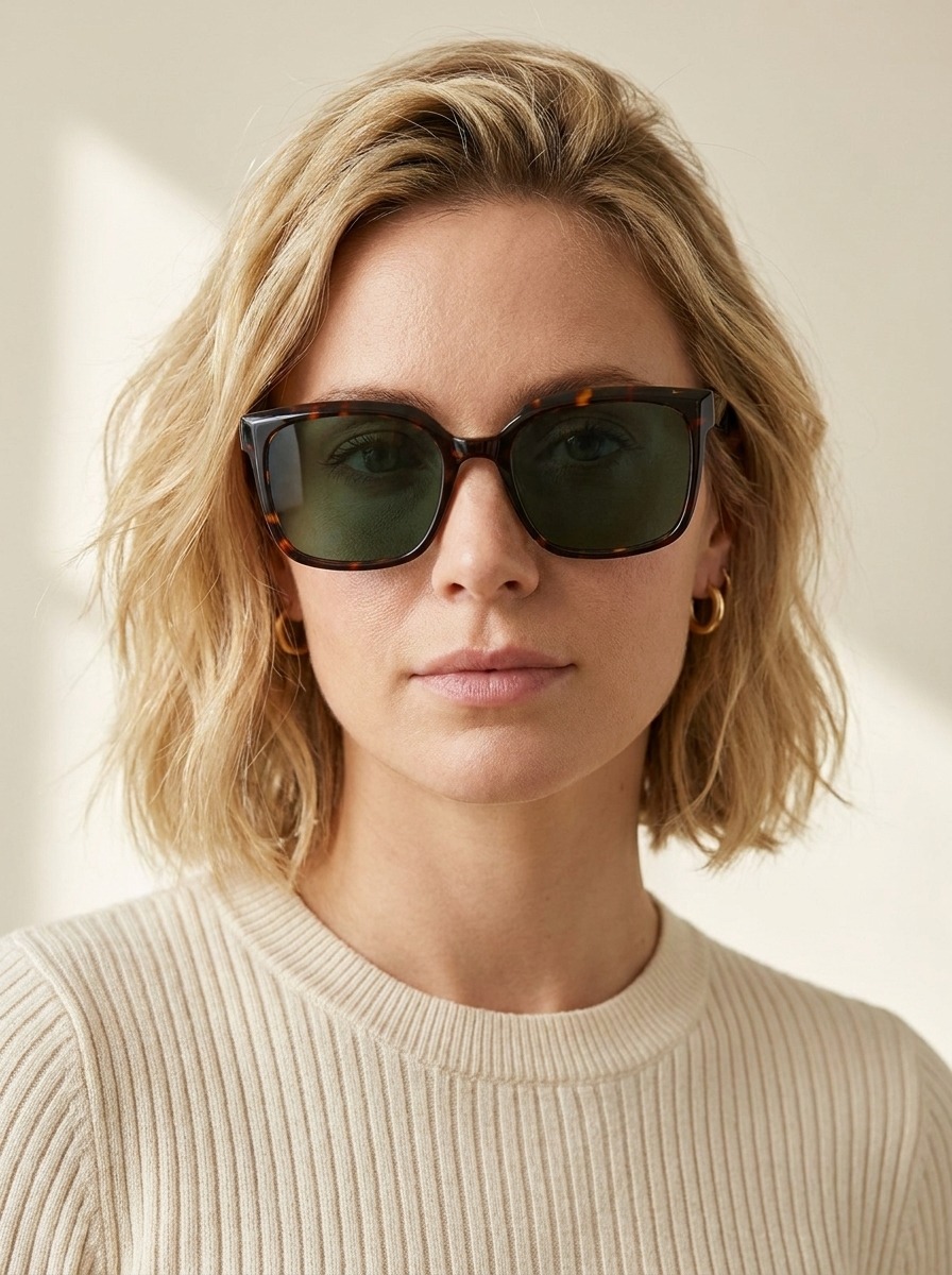Model wearing Millie-sun glasses