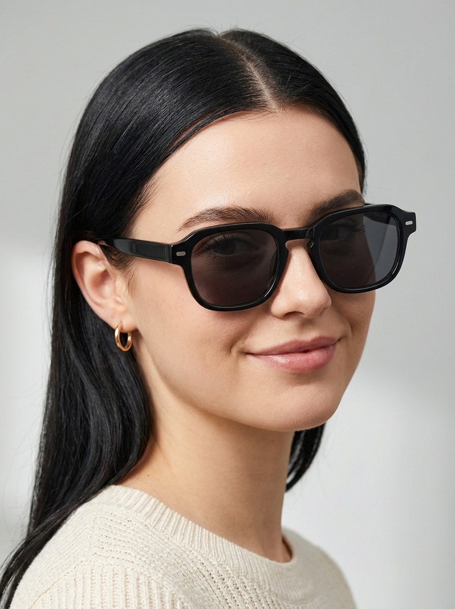Model wearing Charlie-sun glasses