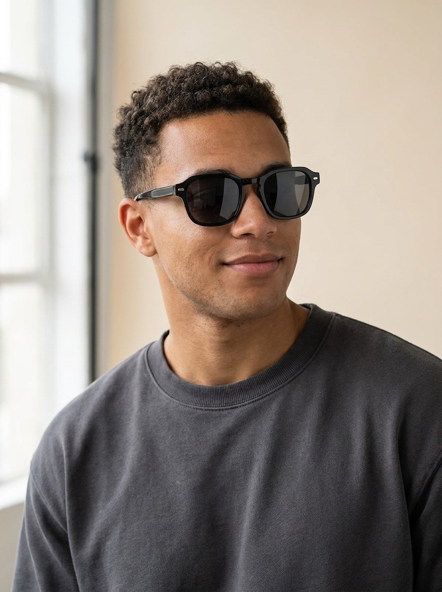Man wearing Charlie-sun glasses