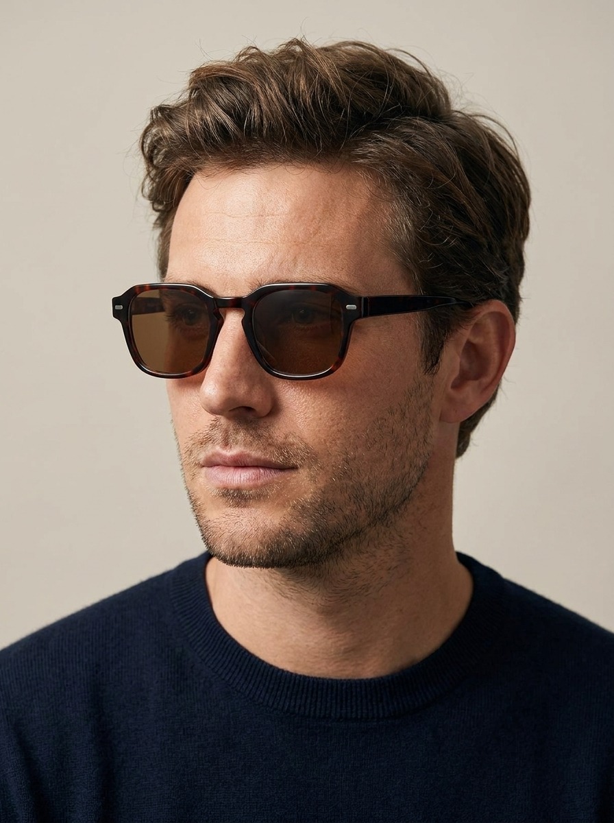 Man wearing Charlie-sun glasses