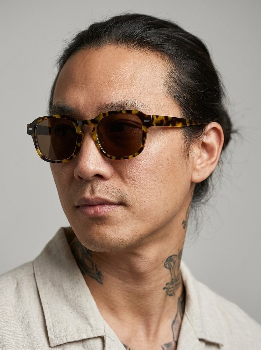 Model wearing Charlie-sun glasses
