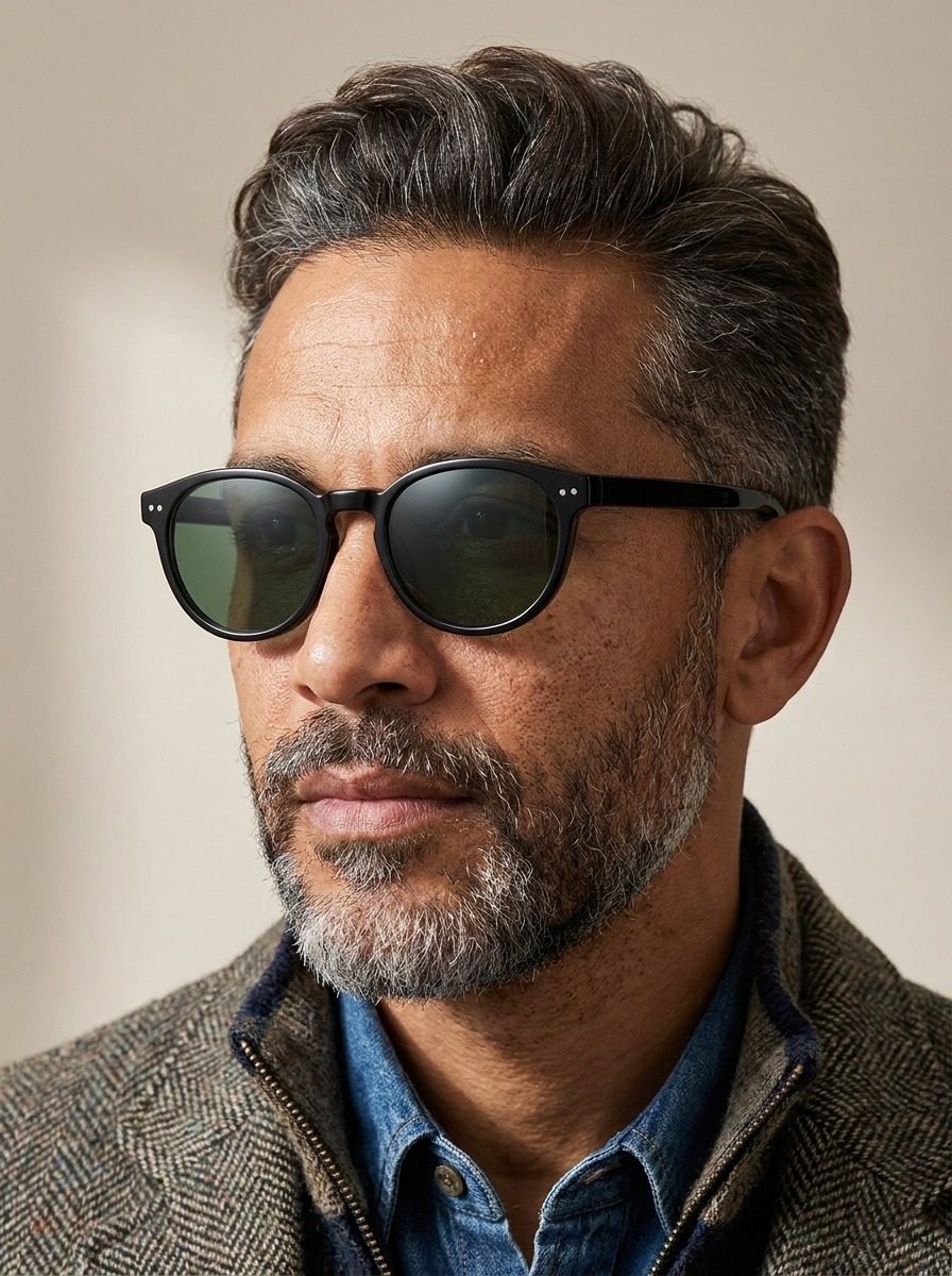 Model wearing Harry-sun glasses