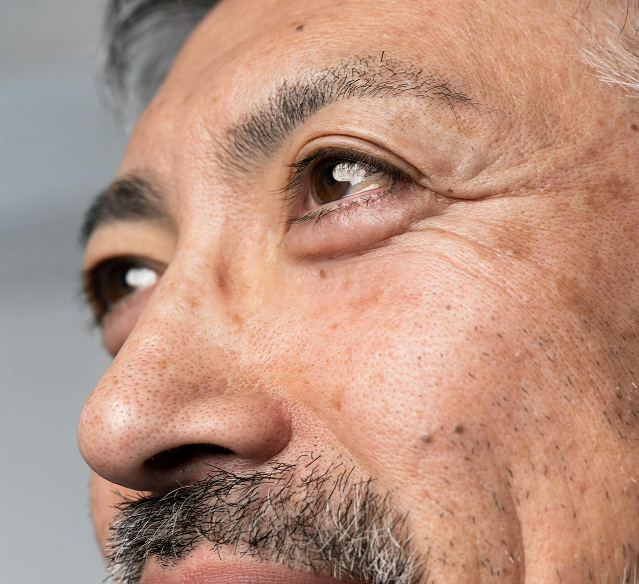 CLose up of mans eyes