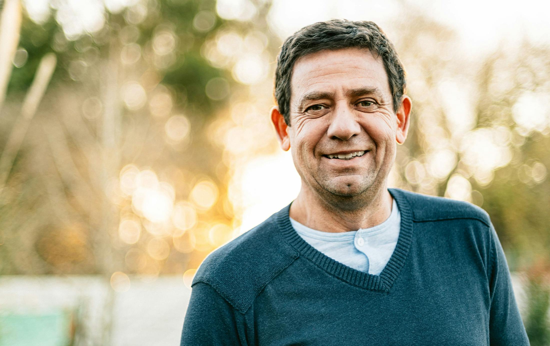 older man smiling