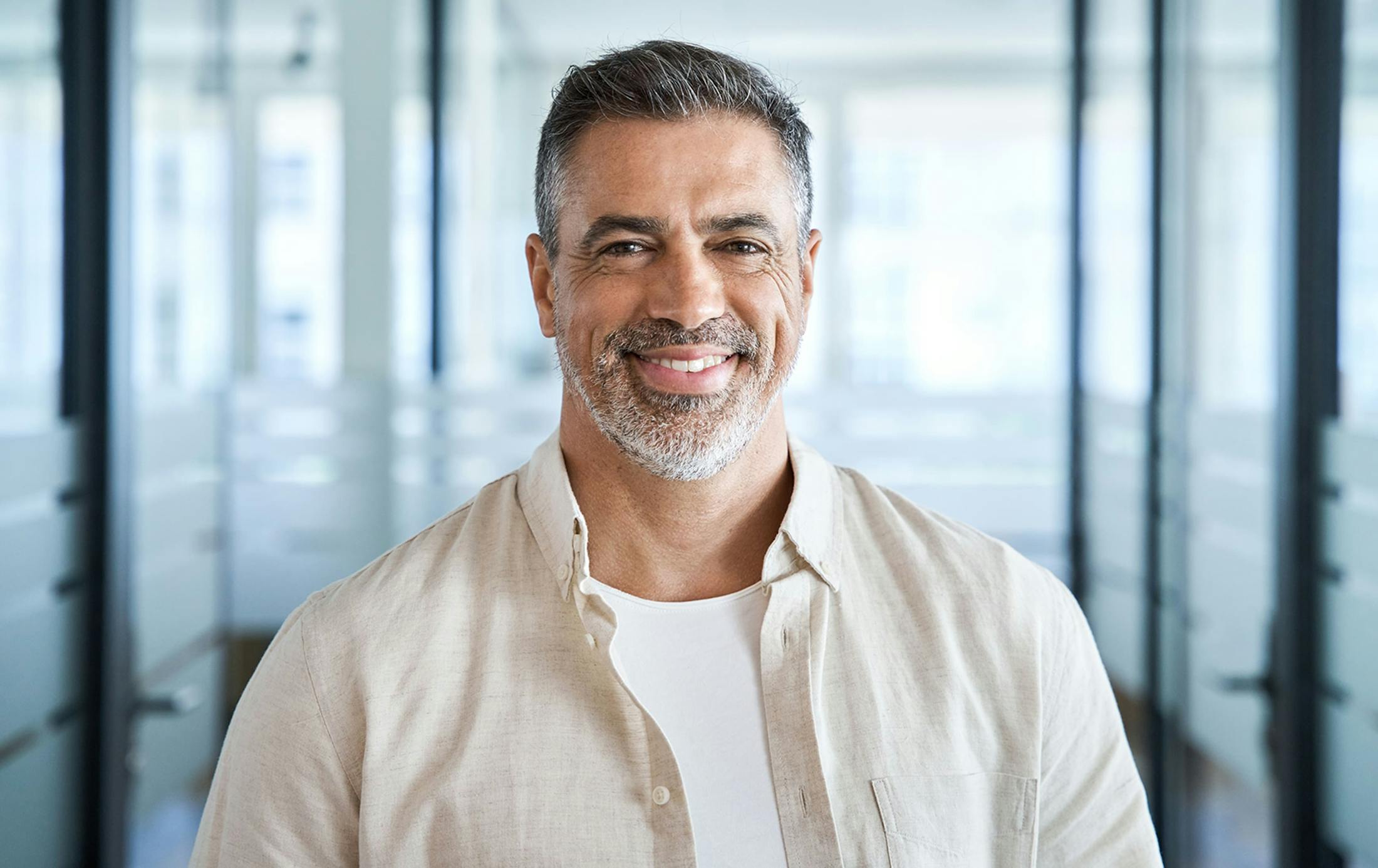 man smiling