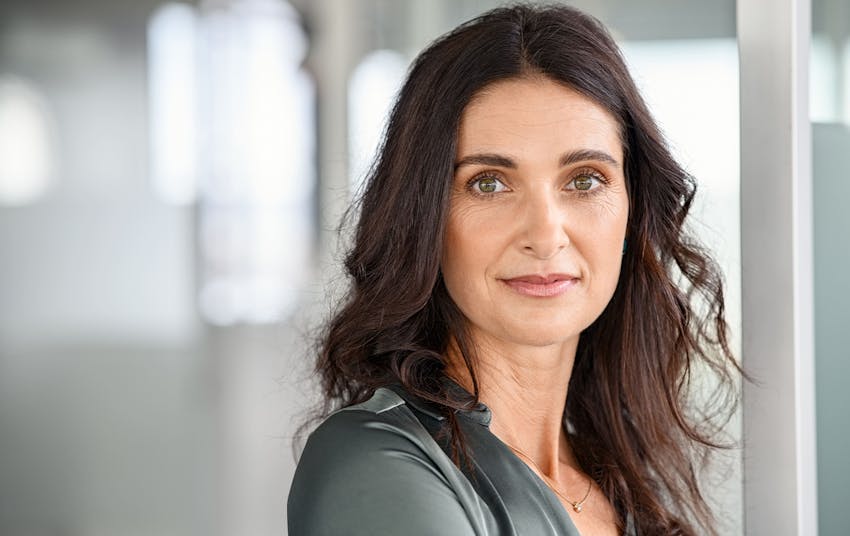 woman looking forward