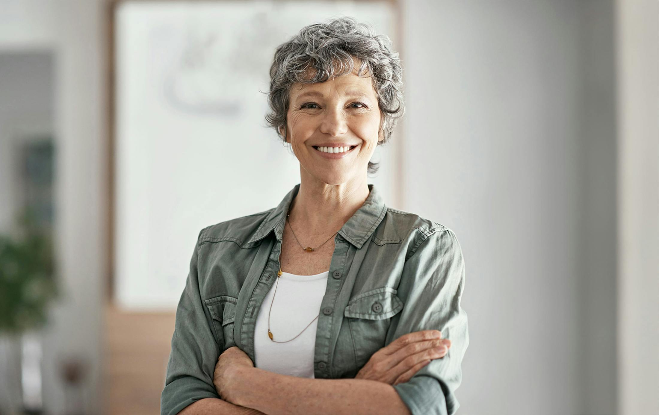 woman with glasses