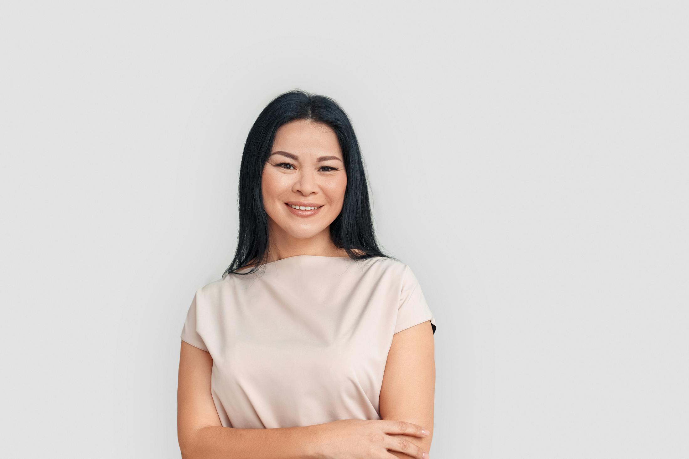 woman with arms crossed