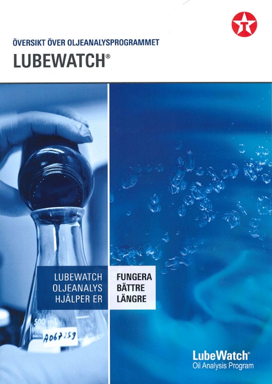 en broschyr där det står om analysprogrammet lubewatch