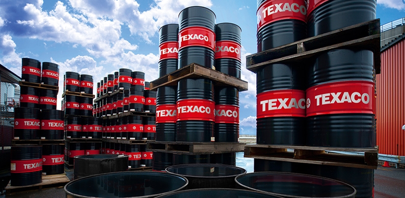 Staplade texacoprodukter.