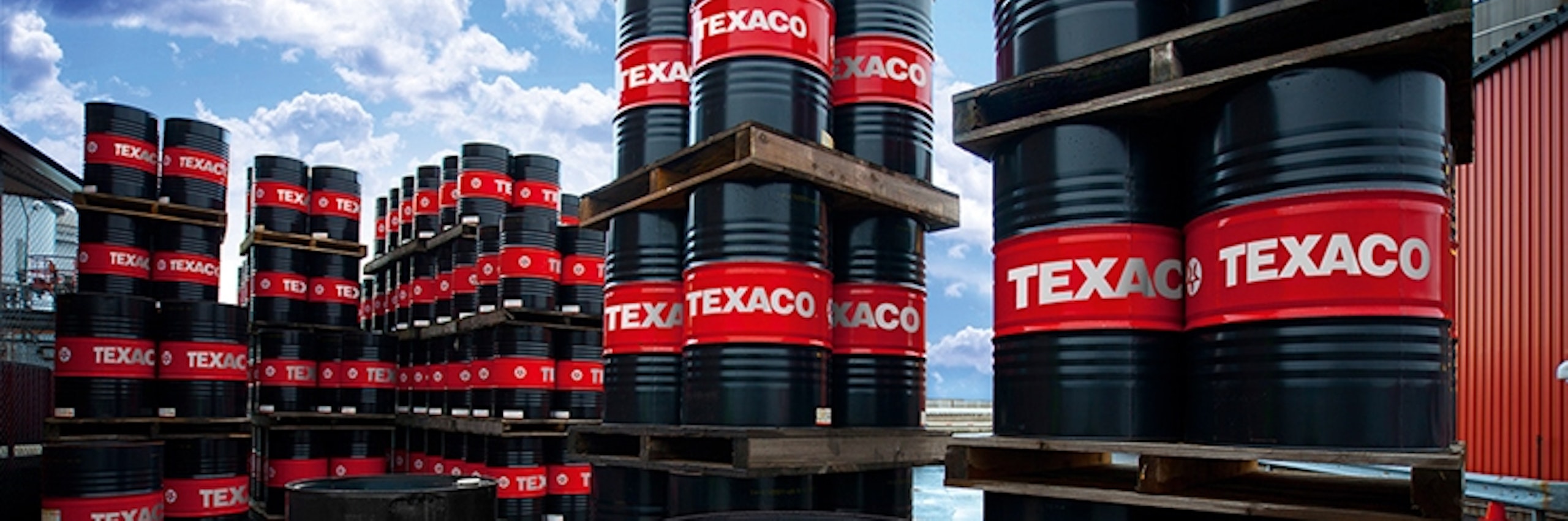 Staplade texacoprodukter.