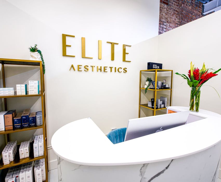 Elite Aesthetics front counter