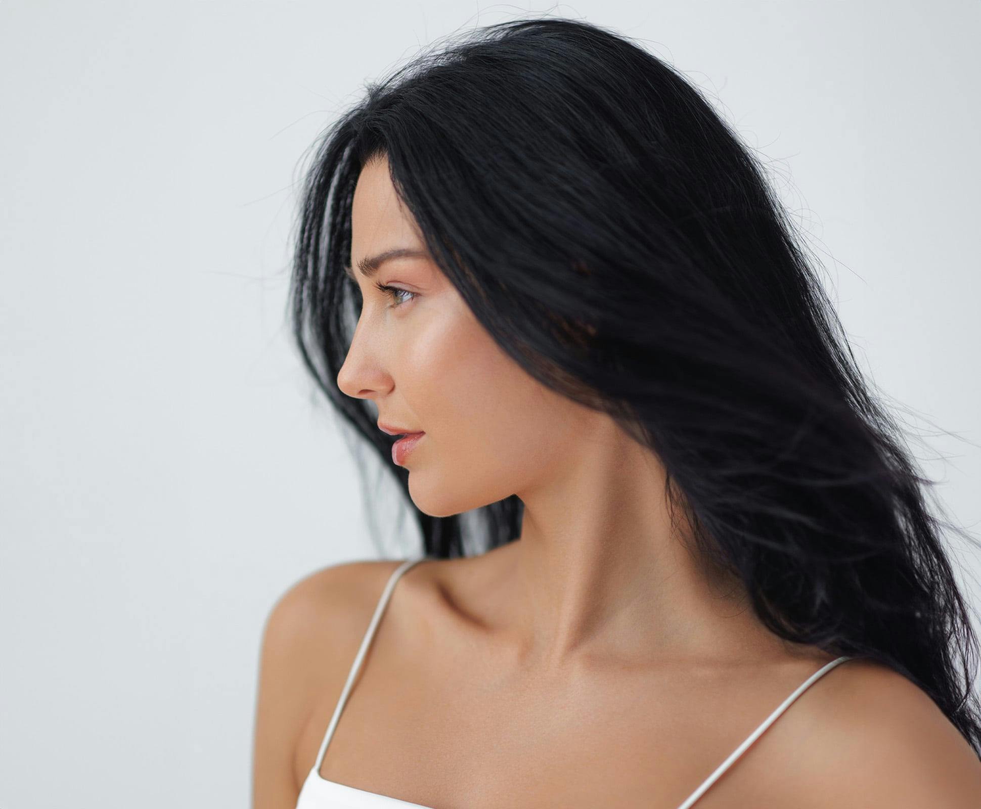 dark haired woman