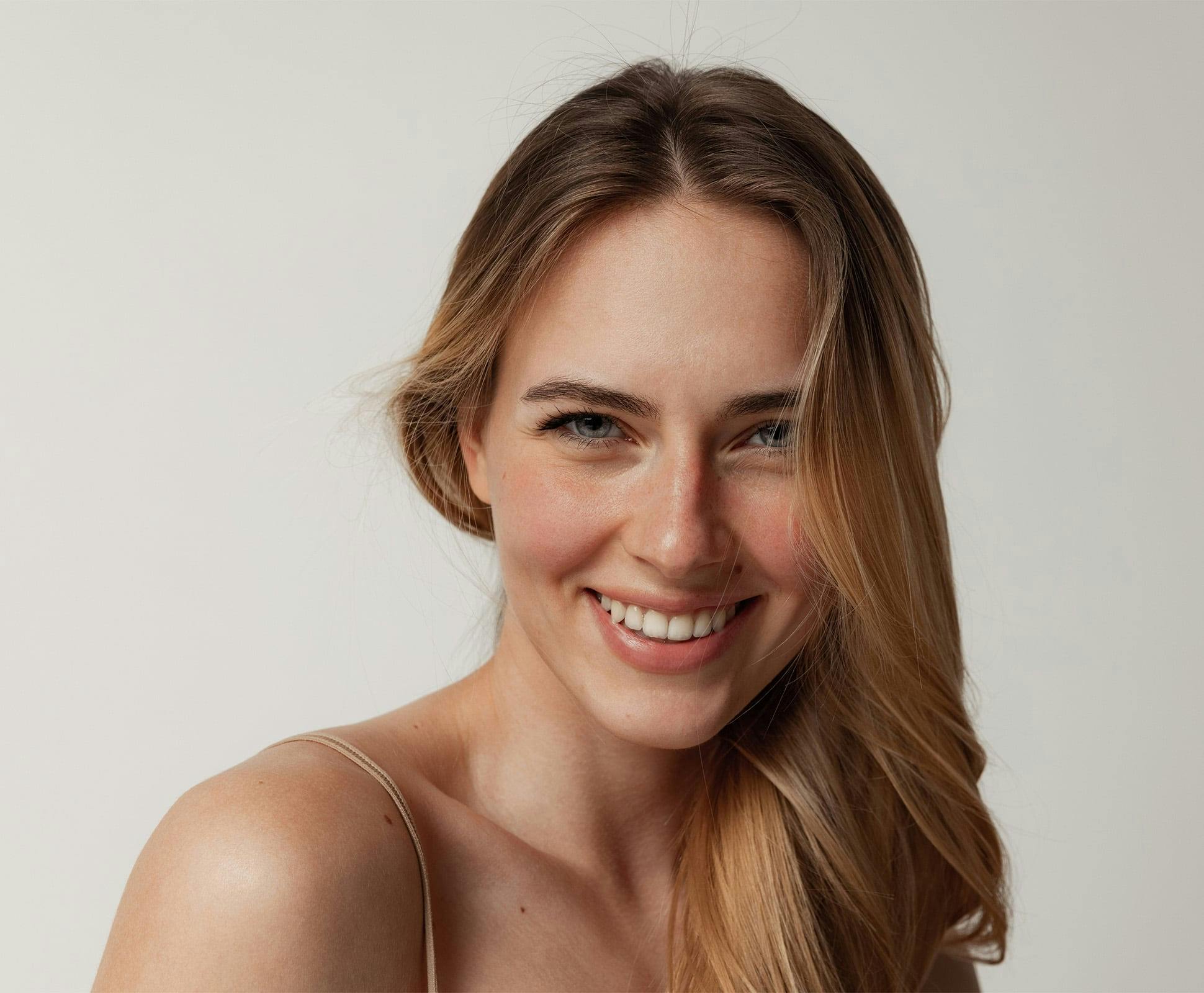 woman smiling