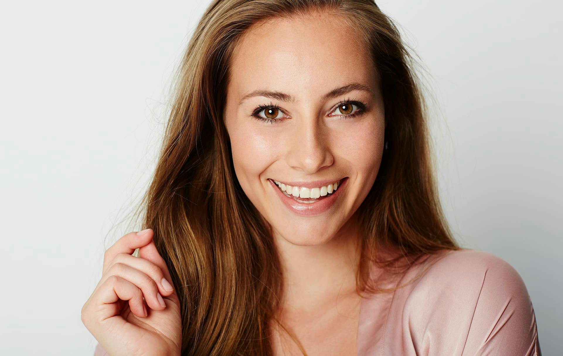 Woman smiling