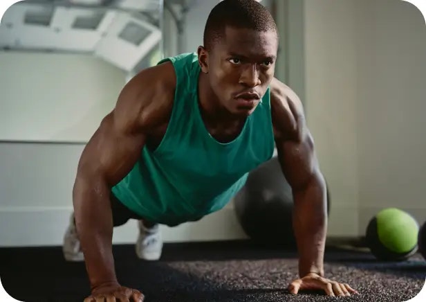 Man Doing Push Up Man Doing Push Up