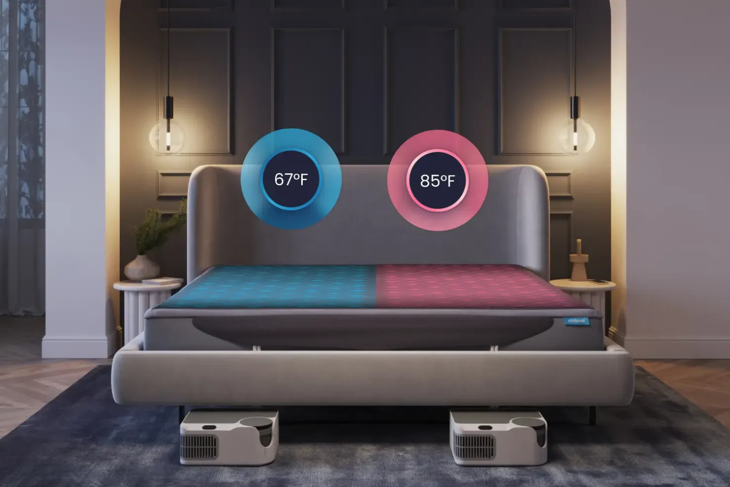 Cooling mattress pad; Dock Pro