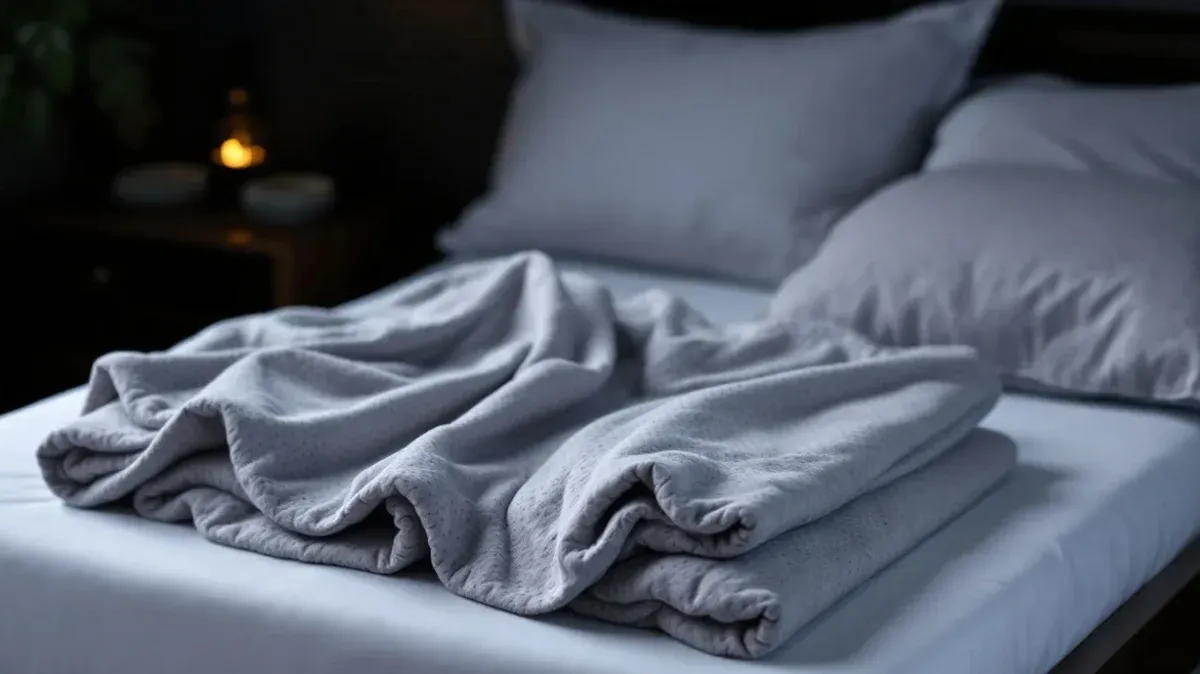 Electric blanket on bed