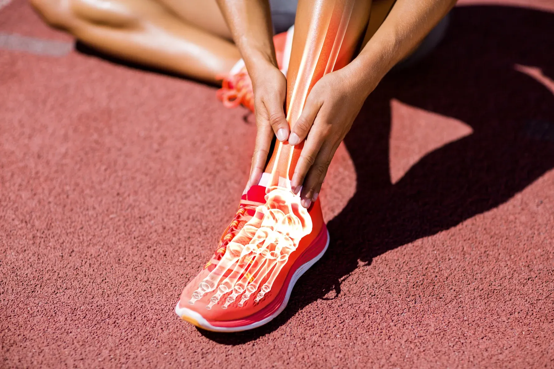 Runner ankle injury