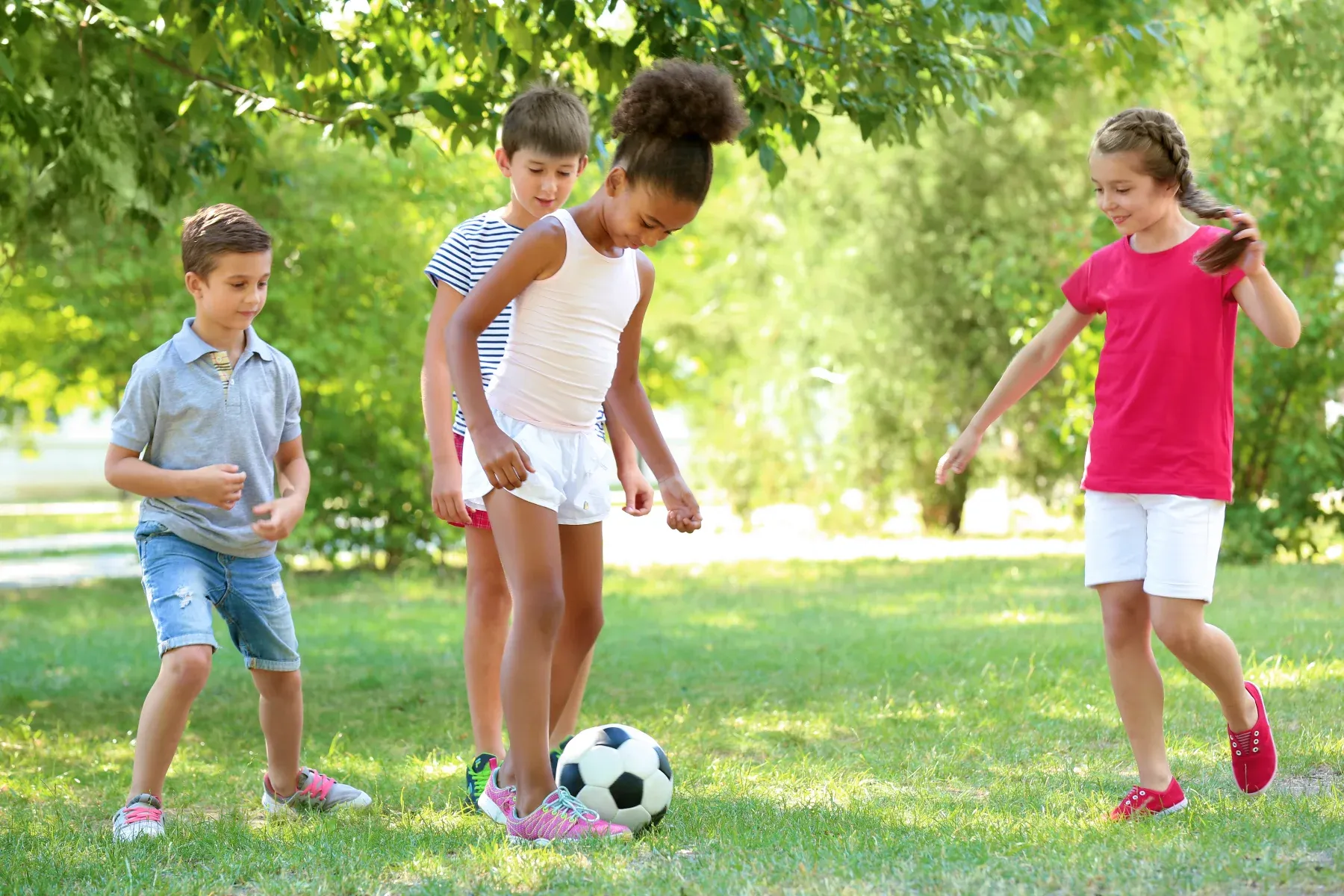 Children playing outside