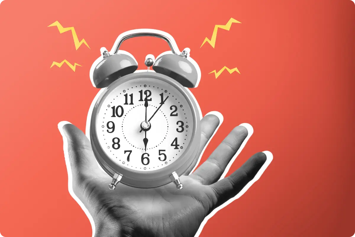 A loud alarm clock; the health risks