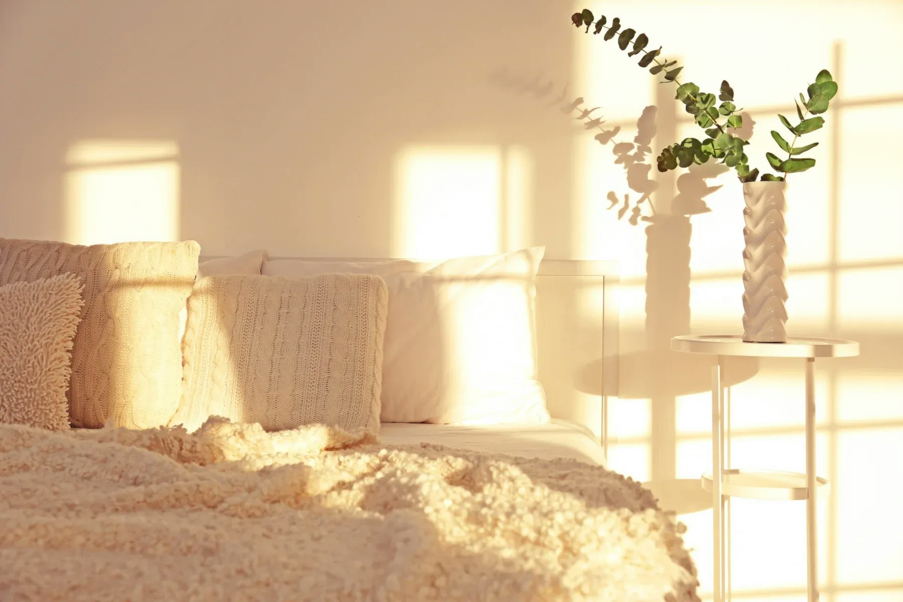 Bedroom with morning light Bedroom with morning light