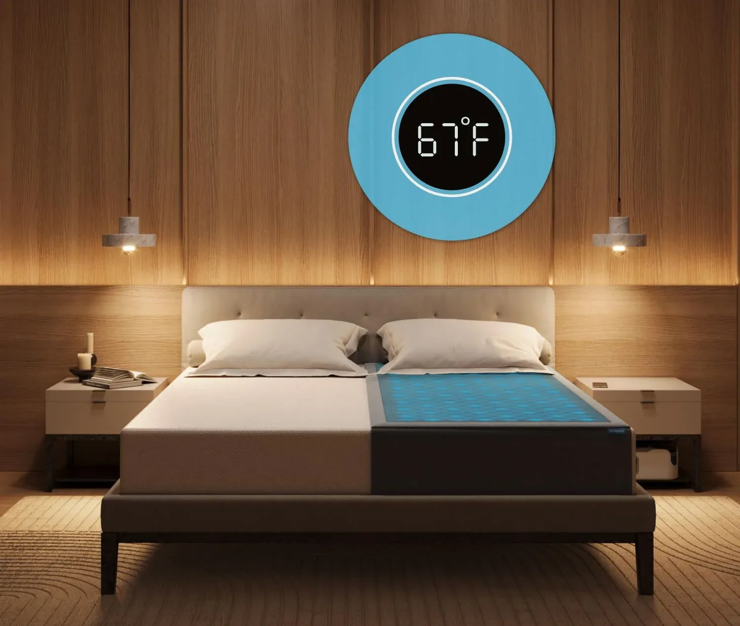 half bed temperature