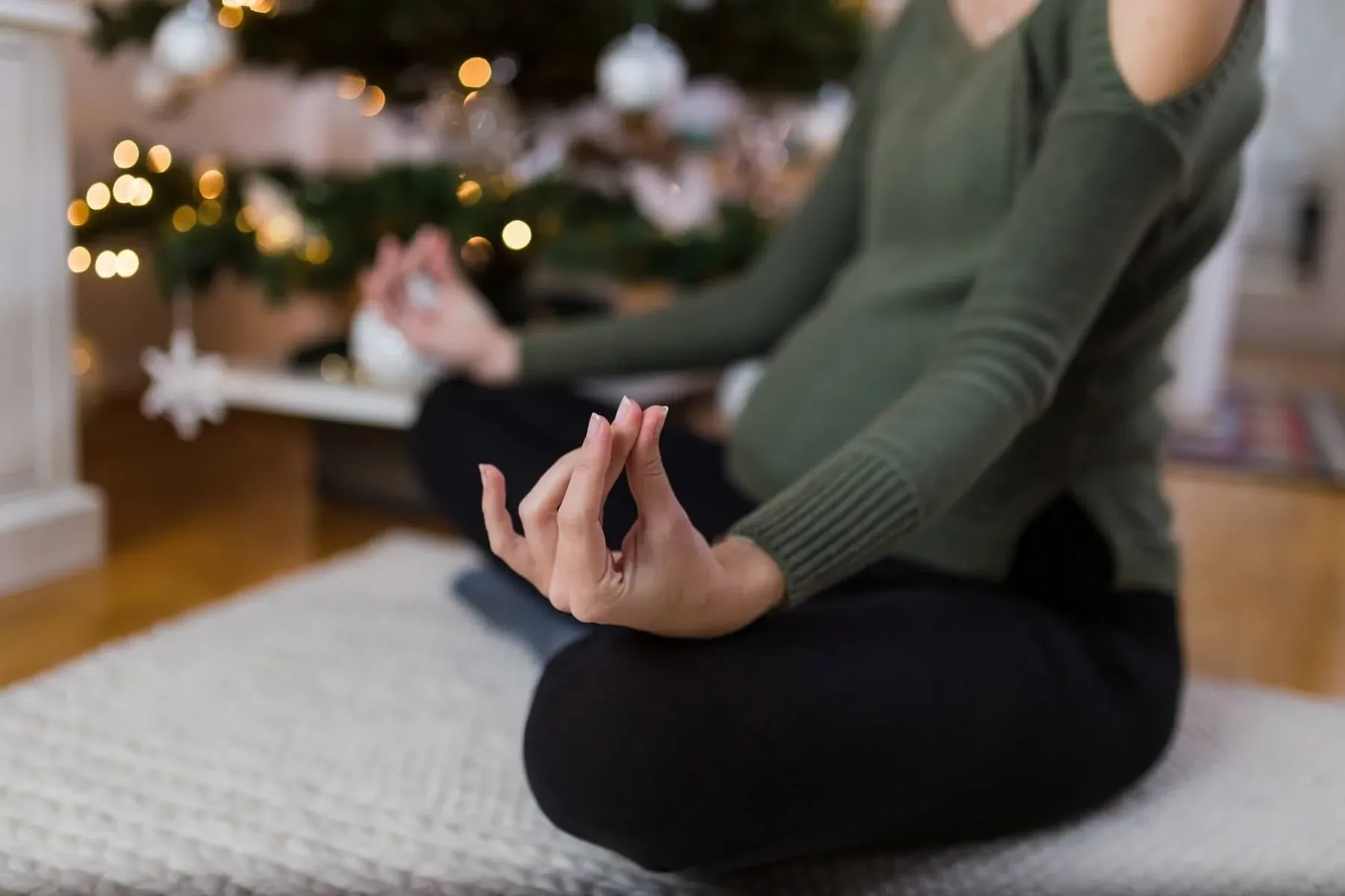 Yoga and meditation to relieve holiday stress