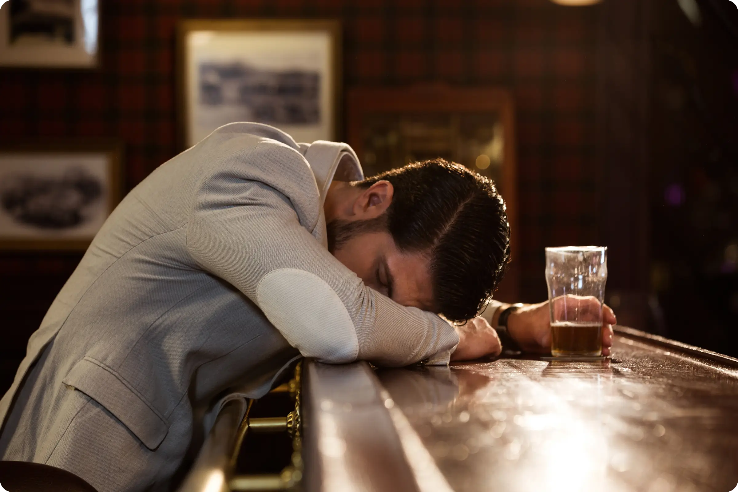 Man drinking alcohol Man drinking alcohol
