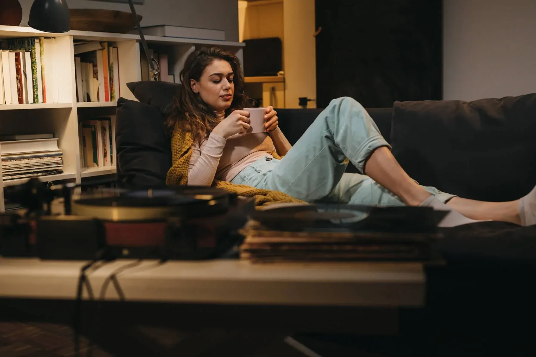 Chamomile tea and herbal tea can help with sleep