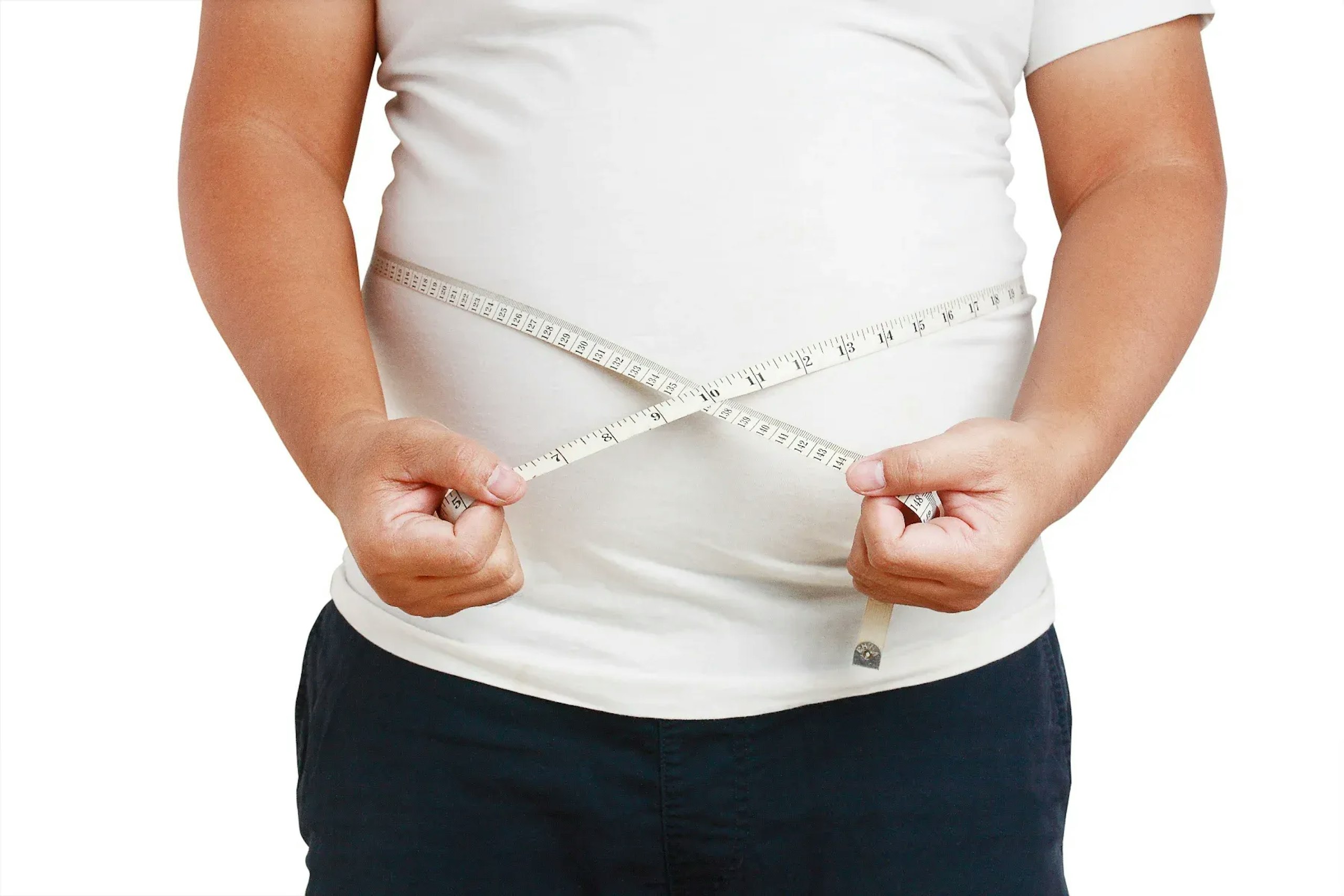 Person Measuring Waist