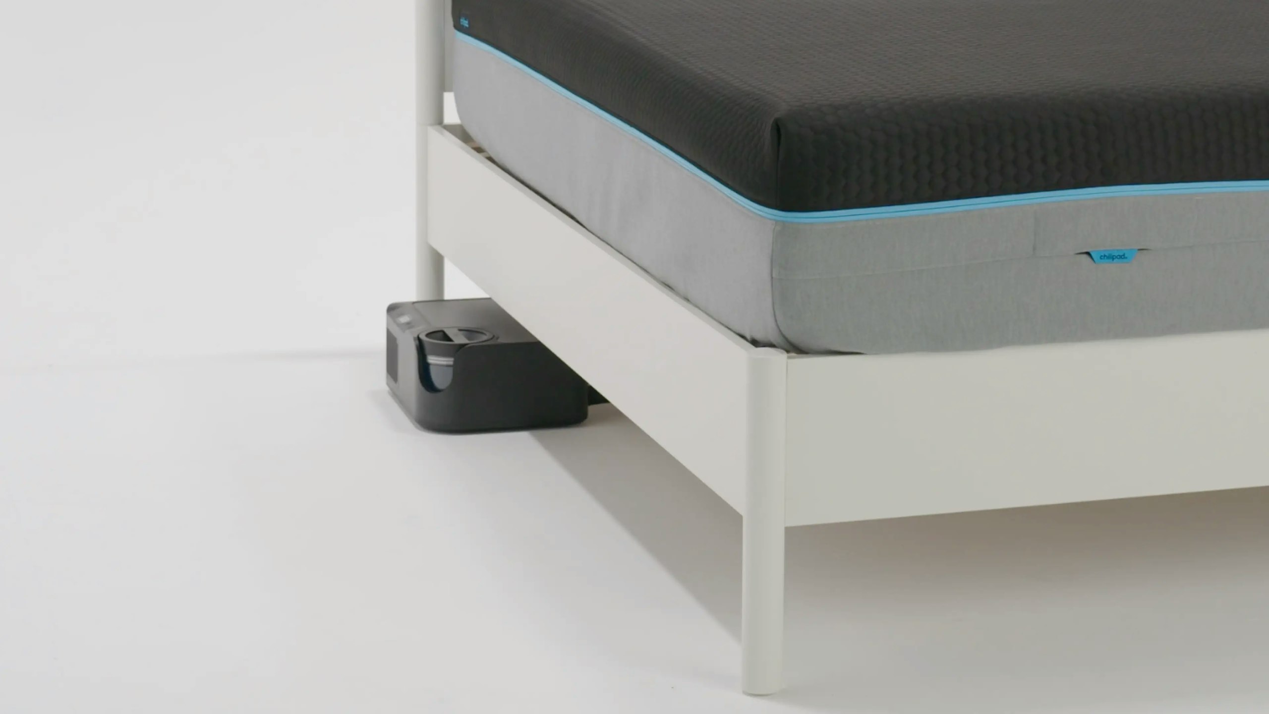 Chilipad 2.0 Dock placed under the bed