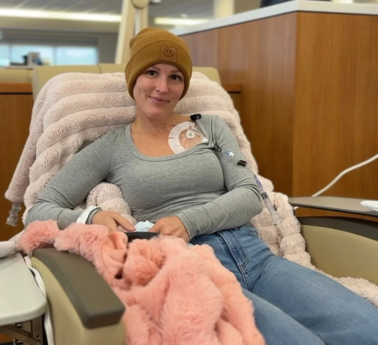 Jess during Chemotherapy