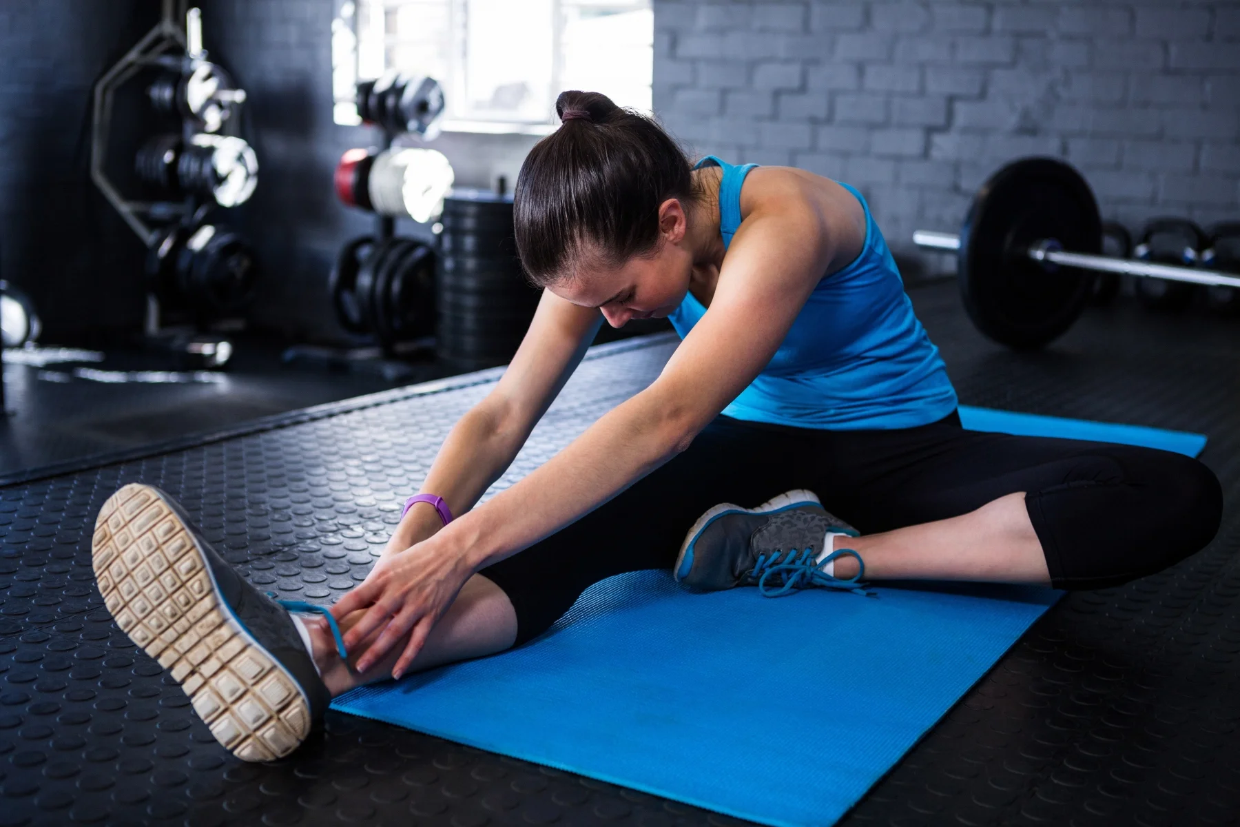 Women stretching in the gym