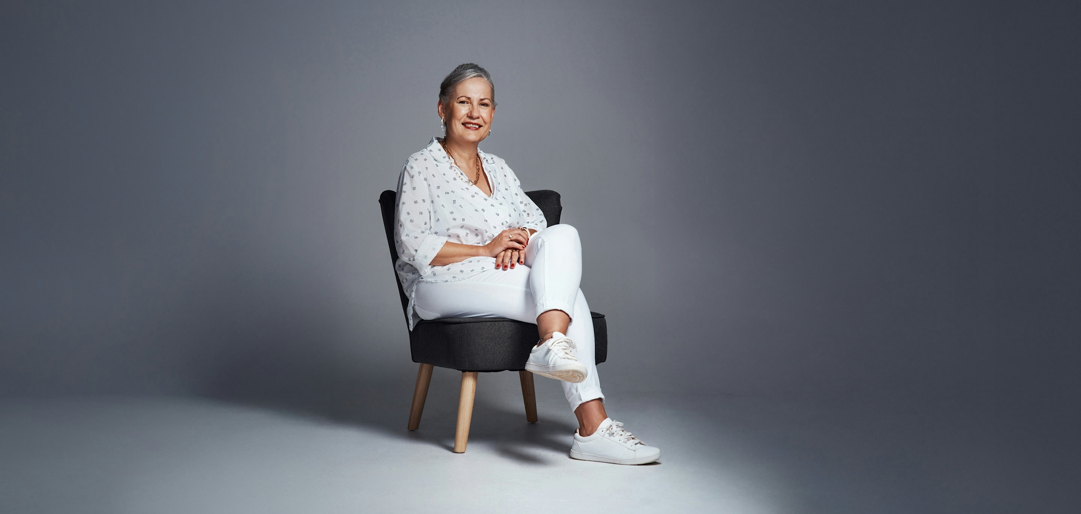woman sitting in a chair