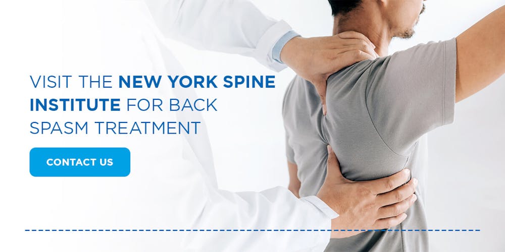 Visitez le New York Spine Institute pour le traitement des spasmes du dos
