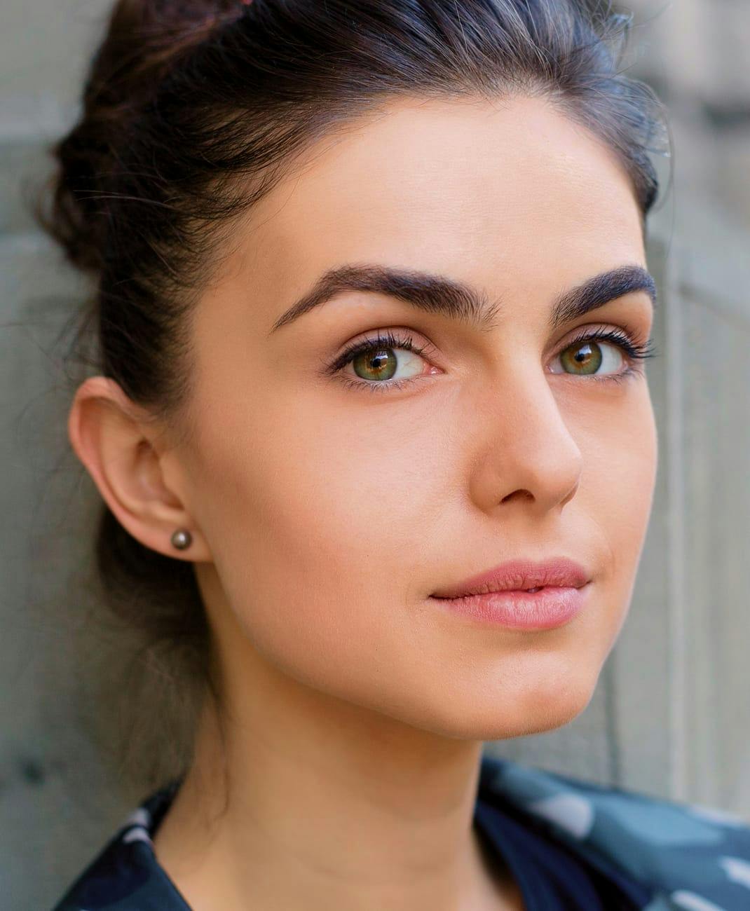 A woman with dark hair