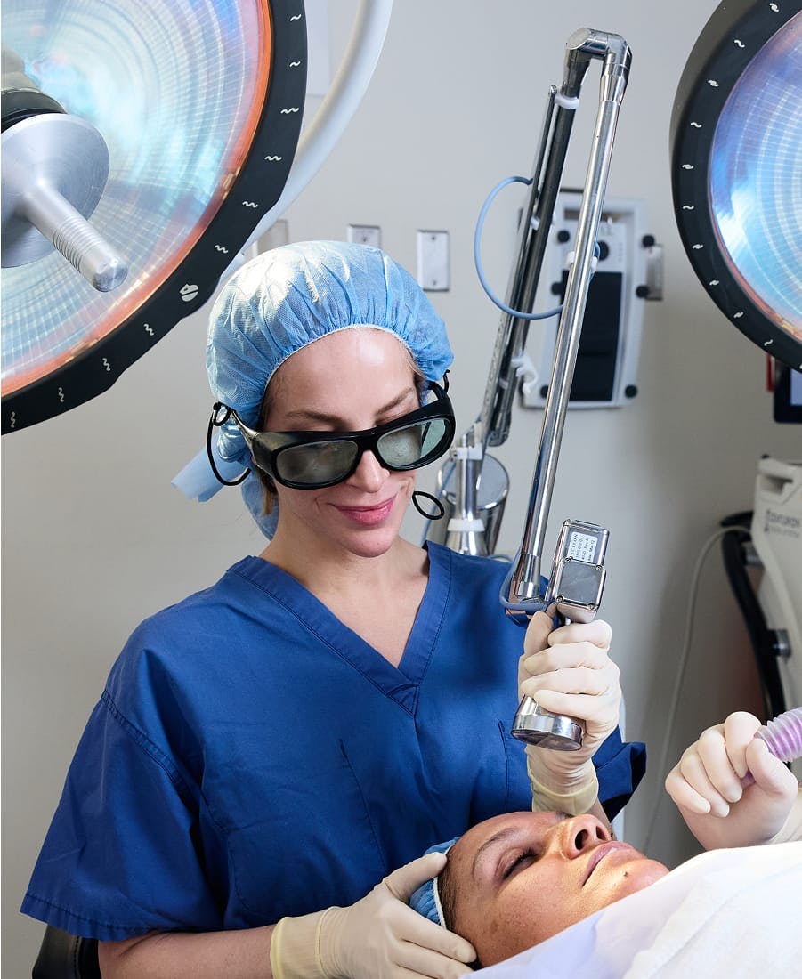 Dr. Coombs in the operating room