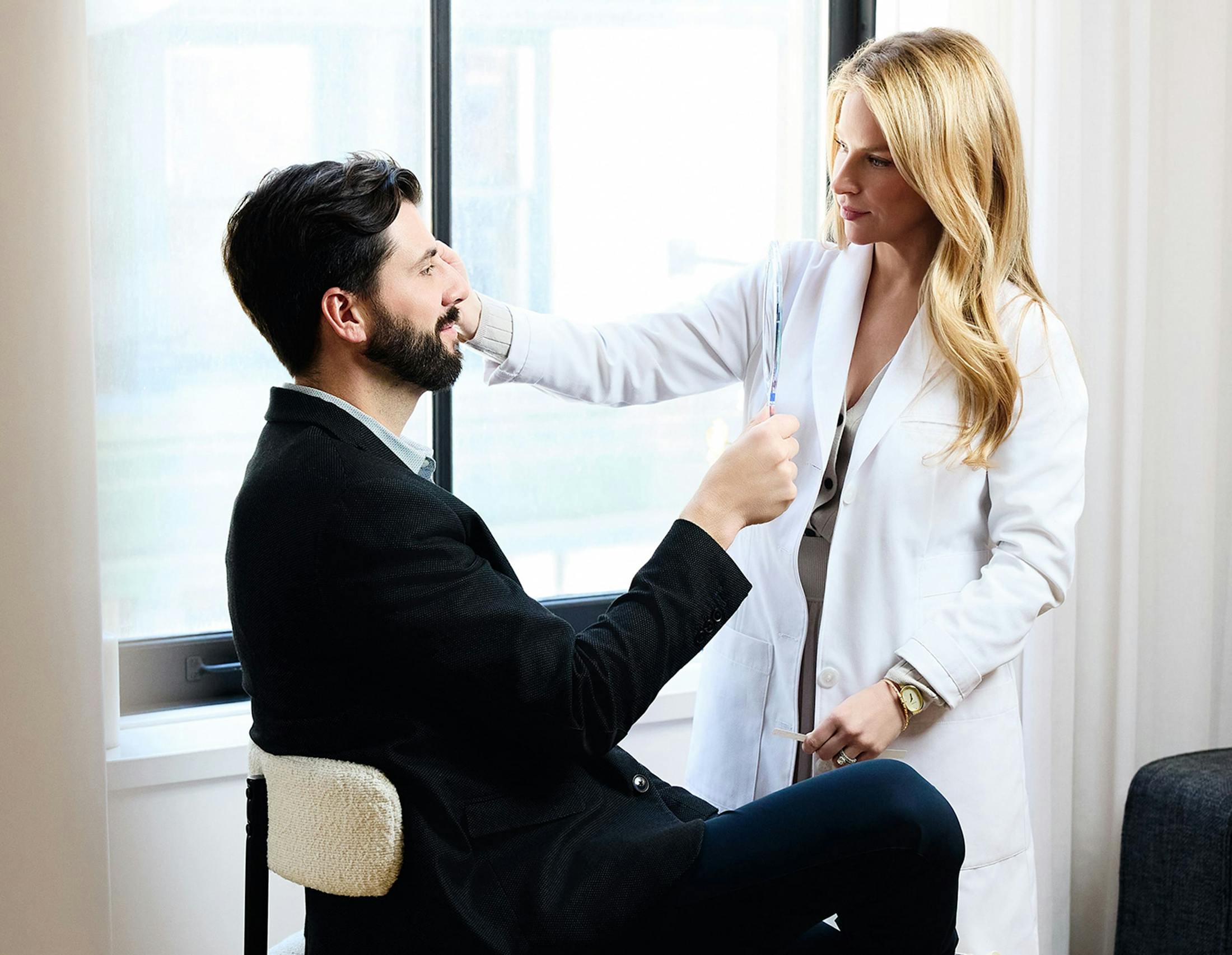 male patient with Dr. Allison